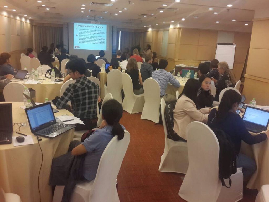 Regional Workshop on PreCOP: Road to Paris was organised in November 2015, in Hanoi, Vietnam, preparing for SEA CSOs recommendation for Paris Climate Conference